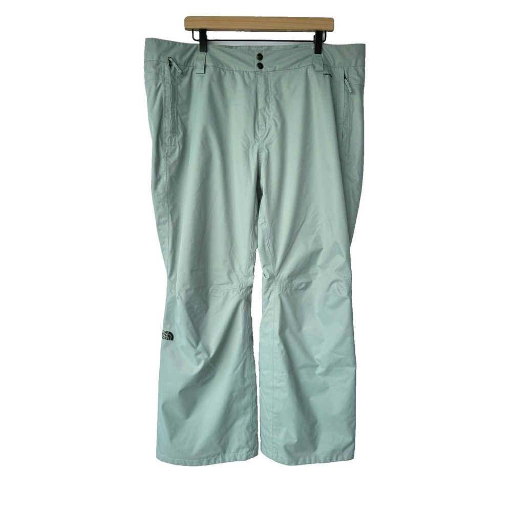 The North Face Women XL DryVent Ski Snow Pants Sage‎ Green Waterproof Insulated